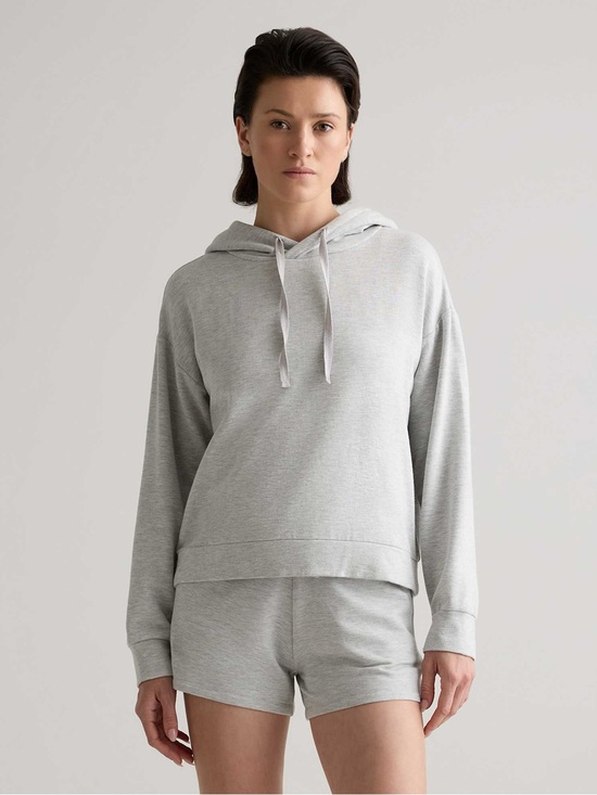 Quince Tops - Quince Supersoft Pullover Hoodie Heather Grey M